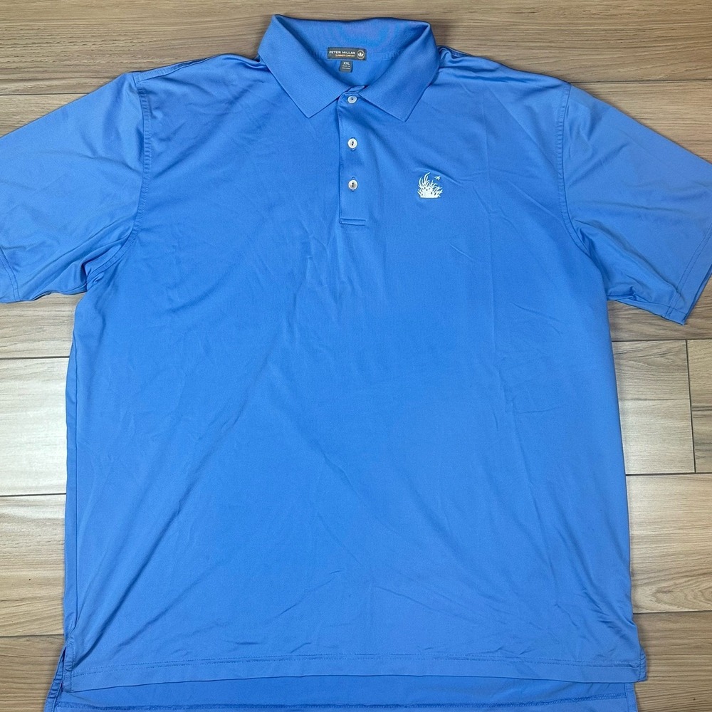 Peter Millar Summer Comfort Shirt Mens XXL 2XL Performance Long Sleeve Plaid